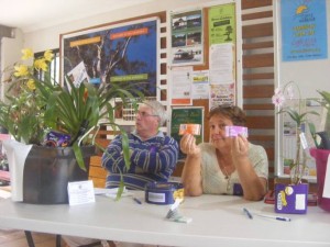 Bronwen and Bruce at the raffle table